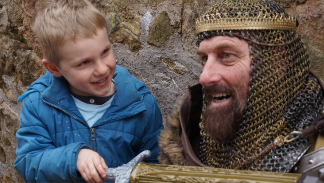 Robert the Bruce is attacked by a small boy
